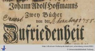 [Provenienz]: Schernberg, Ernest