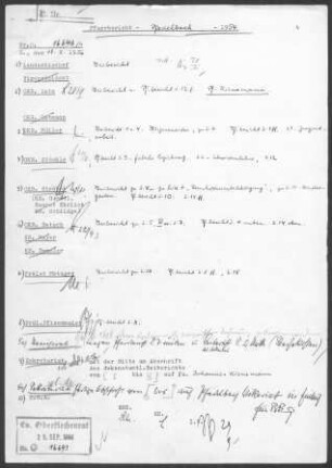 Pfedelbach mit Windischenbach und Oberohrn: Pfarrbericht 1954
