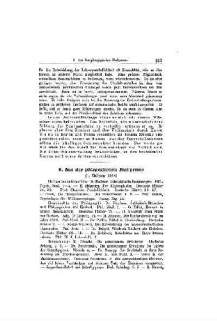 Aus der pädagogisches Fachpresse