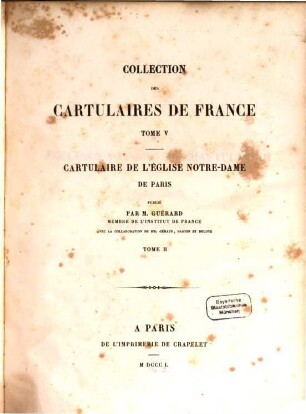 Cartulaire de l'église Notre-Dame de Paris, 2