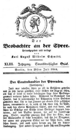 31. Stueck, 29. Juli 1844
