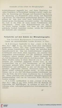 13: Fortschritte auf dem Gebiete der Mikrophotographie