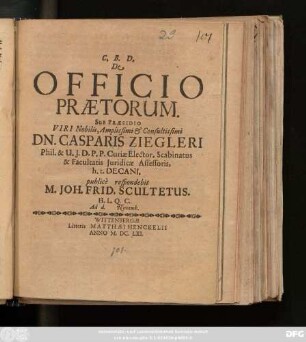 De Officio Praetorum