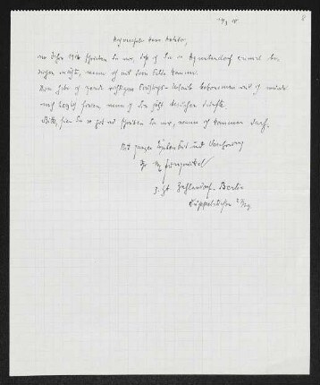 Brief von Max Jungnickel an Gerhart Hauptmann
