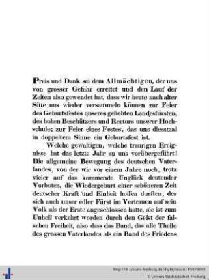 Preis und Dank sei dem Allmächtigen…