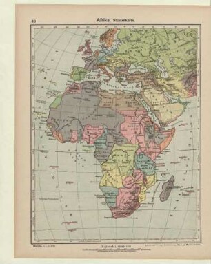 Afrika, Staatenkarte