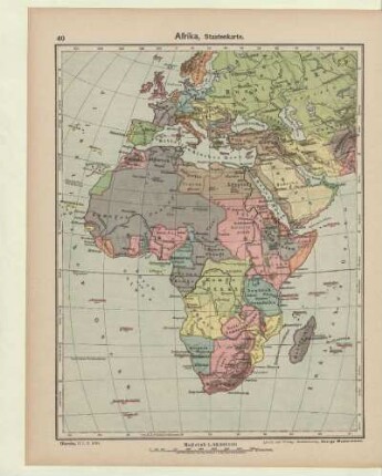 Afrika, Staatenkarte