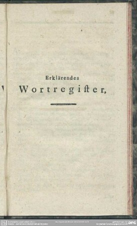 Erklärendes Wortregister