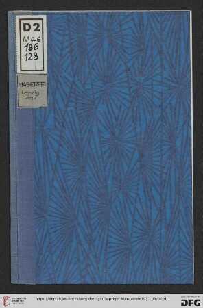 Frans Masereel : September-Oktober 1931: Ausstellungs-Katalog