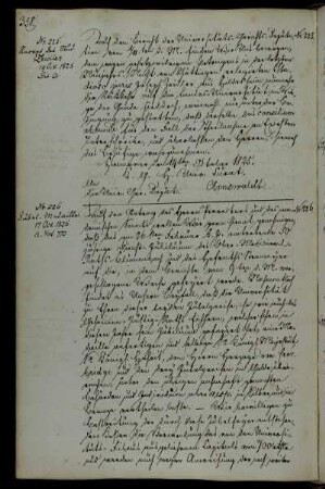 Anfertigung von Jubelmedaillen für die Professoren Blumenbach, Stromeyer und Eichhorn anlässlich ihrer Dienstjubiläen.