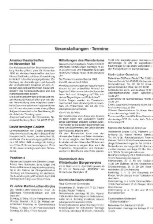 Veranstaltungen - Termine
