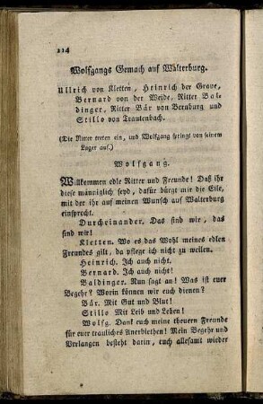 Wolfgangs Gemach auf Walterburg.