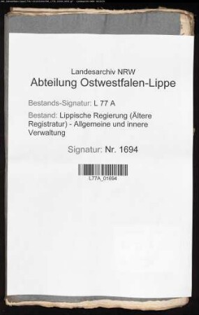 Die verweigerte Hofgerichtssteuer aus dem Amt Blomberg