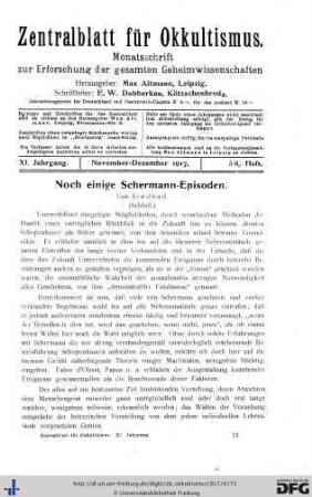 5./6. Heft (Nov.-Dez. 1917)