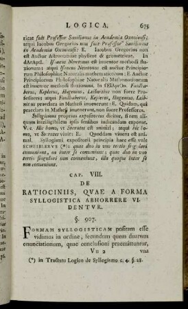 Cap. VIII. De Ratiociniis, Quae A Forma Syllogistica Abhorrere Videntur