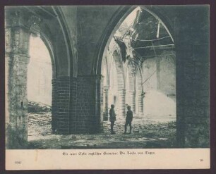Ein neues Opfer englischer Granaten: Die Kirche von Dieppe.