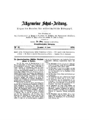 Die Hauptversammlung sächsischer Realschulmänner in Dresden