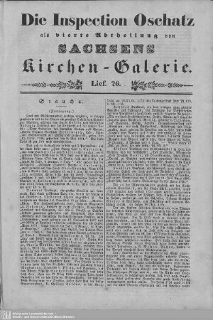 Staucha (1. Fortsetzung) : 26. Lieferung