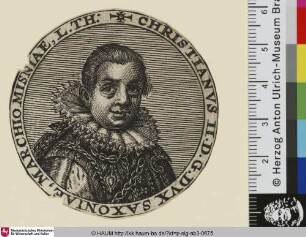 Christianus II. D.G. [Christian I. Kurfürst von Sachsen]
