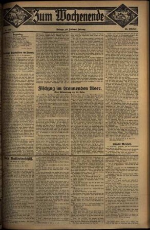 Zweite Ausgabe vom Sonntag, den 26. Oktober 1930.