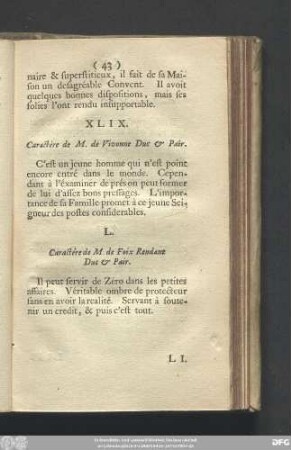 L. Caractére de M. de Foix Rendant Duc & Pair.