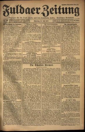 Ausgabe vom Dienstag, den 12. Juli 1927.