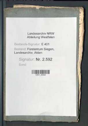 Bestellung und Annahme der katholischen Predigers für das Stift Keppel