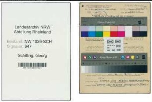 Entnazifizierung Georg Schilling , geb. 31.07.1900 (Pramfuehrer)