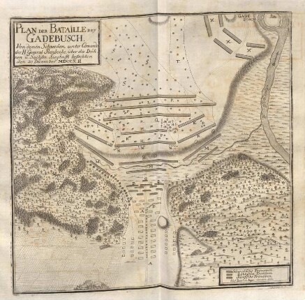 Plan der Bataille bey Gadebusch.