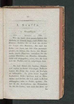 I. Stuffe. I. - III. Grundfigur