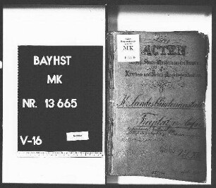 Landesblindenanstalt München. Freiplätze, Aufnahmen, Entlassungen, Nachlaß von Verpflegsbeiträgen, Ausscheiden von Zöglingen.