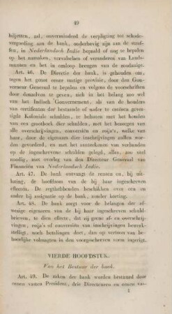 Vierde hoofdstuk. Van het bestuur der bank.