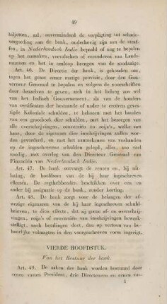 Vierde hoofdstuk. Van het bestuur der bank.