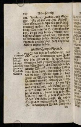 380-383, Dritter Haupt-Spruch. Weil der leydige ...