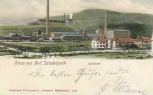 Postkarte: Ansicht des Kaliwerkes Salzdetfurth