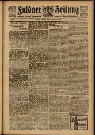 Zweite Ausgabe vom Samstag, den 16. Dezember 1905.