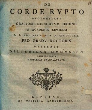 De corde rupto : disp. inaug.