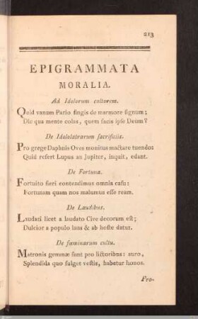 Epigrammata Moralia.