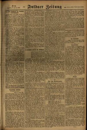 Zweite Ausgabe vom Samstag, den 21. Januar 1922.