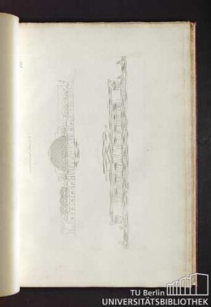 Pl. 2. Coupe et elevation du projet de Mr Goust.