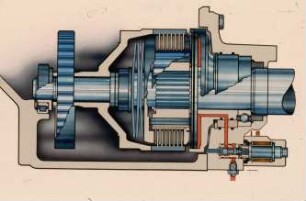 Schemazeichnung: Antriebs- und Anbausystem, Kupplung, Maschinenelement
