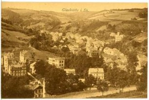 Glashütte. Blick auf Glashütte