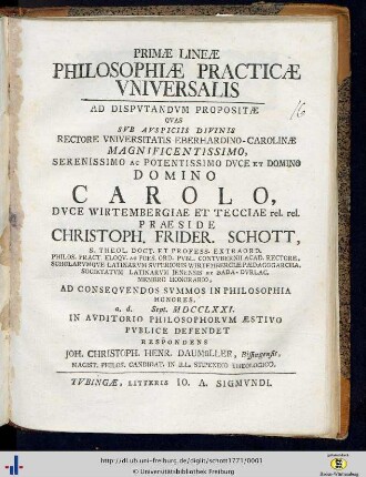 Primae Lineae Philosophiae Practicae Universalis