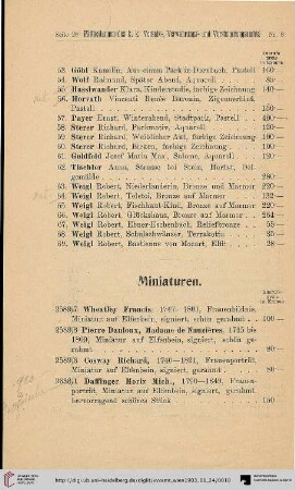 Miniaturen (Nr. 2589/7-2636/1)