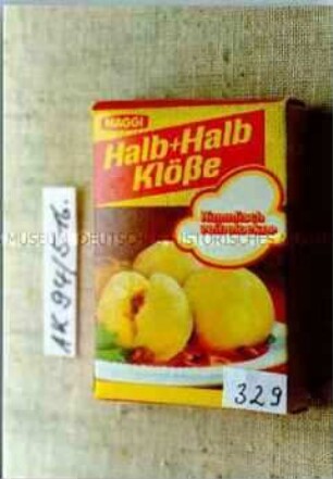 Spielzeug-Faltschachtel für "MAGGI Halb + Halb Klöße"