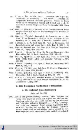 5. Die kleineren weltlichen Territorien.