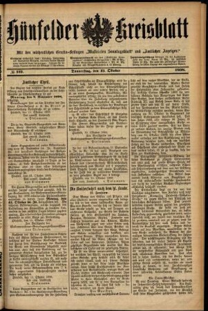 Ausgabe vom Donnerstag, den 13. Oktober 1898.
