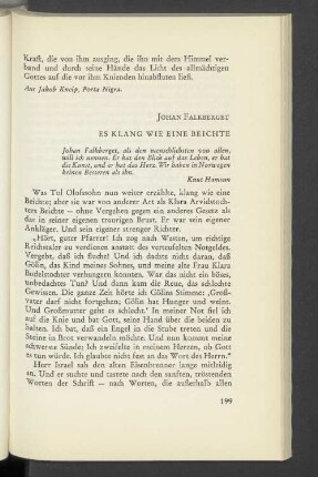 Es Klang Wie Eine Beichte