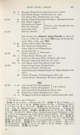 307-315, Matrikel 25560-25795 (1663-1664)