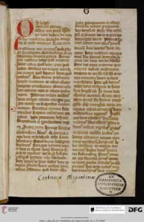 Nachtrag Mitte 14. Jh., Prologus in Psalmos